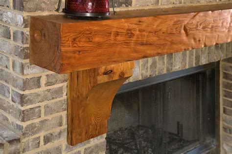 Reclaimed Heart Pine Mantelsurfaced Dimple Carved Wood Fireplace