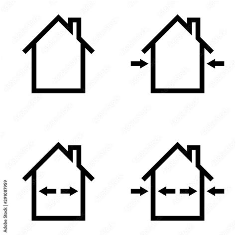 Set Icons Construction Home Repair Outdoor And Indoor Works Vector