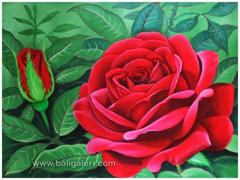 Kriteria bunga indah hampir pasti tidak sama bagi setiap komunitas. Gambar Rose Painting 3d Lukisan Melapisi Karton Clay Putih ...