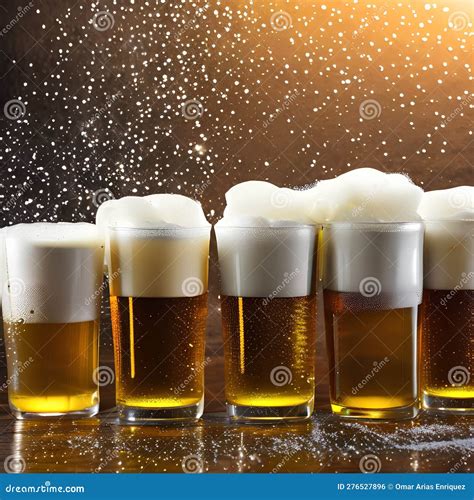 A Bubbly And Frothy Texture With Foaming Beer And Soda Drinks4