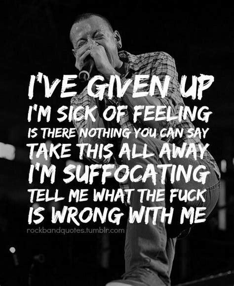 Pin By Elaine H On Linkin Park Linkin Park Given Up Park Quotes