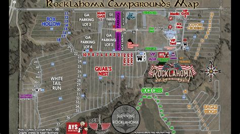 Rocklahoma Campgrounds Map Template Youtube