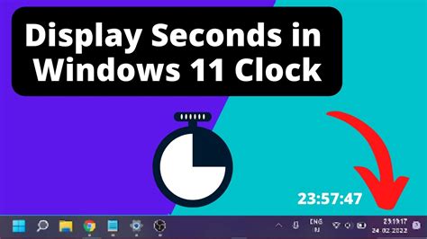 How To Display Seconds In Windows 11 Taskbar Clock Youtube