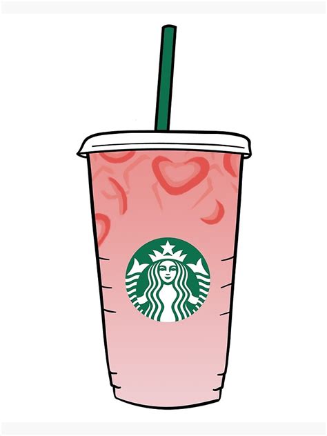 Starbucks Pink Drink Art Print For Sale By Lauren Mann Redbubble