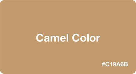 Camel Color Hex Code C19a6b