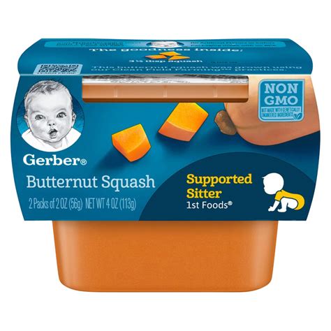 Gerber 1st Foods Baby Food Butternut Squash 2oz 2ct Baby Fast