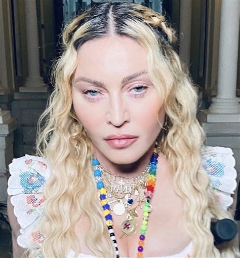 Madonna Shares Resting Birthday Bh Face Photo As She Turns 62