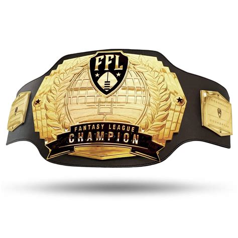 Fantasy Football Championship Belt Custom Designs Trophysmack