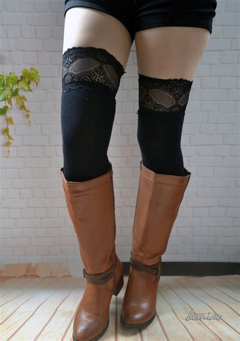 Sexy Thigh High Lace Leg Warmerswoman Lace Leg Warmersover Etsy