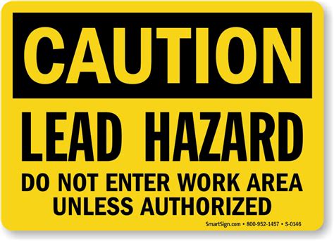 Osha Lead Warning And Hazard Signs