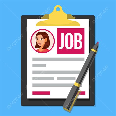 Hr Human Resources Vector Art Png Job Application Form Vector Female