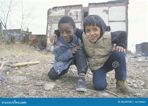 Two Ethnic Boys In The Ghetto Editorial Stock Photo Image Of Ethnic