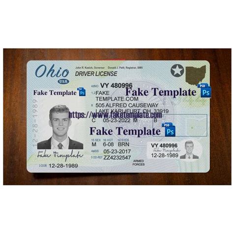 How To Edit Ohio Driver License Template Psd Fake Template