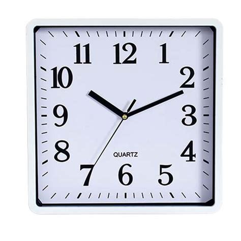 250mm Wall Clock Square Cos Complete Office Supplies
