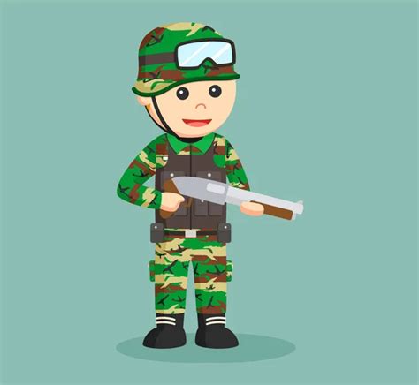 Soldier Vector Cartoon Stock Vector Image By ©tackgalich 30179033