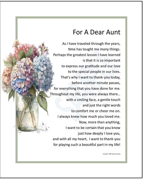 aunt poem verse print saying t present digital download aunt thank you appreciation aunt