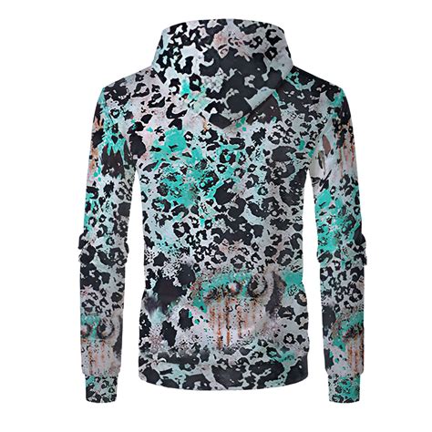 60 Patterns Sublimation Blanks Faux Bleached 95 Polyester Hoodies