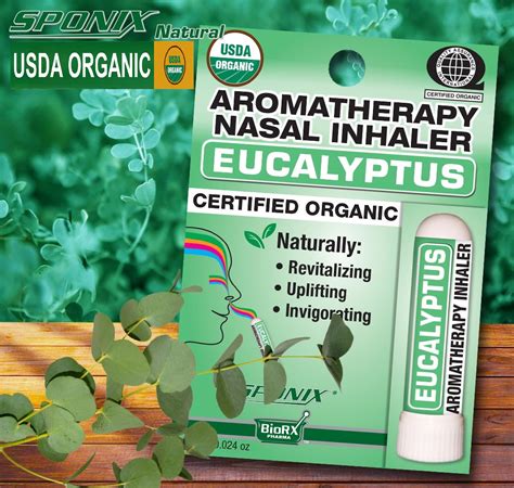 Nasal Inhaler Aromatherapy Eucalyptus Usda Certified Organic Made With 100 Pure