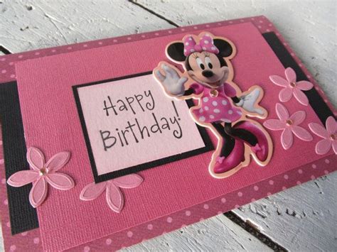 Minnie Mouse Birthday Card Minnie Mouse Birthday Birthday Cards