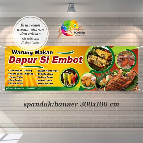 Detail Template Spanduk Makanan Koleksi Nomer 45