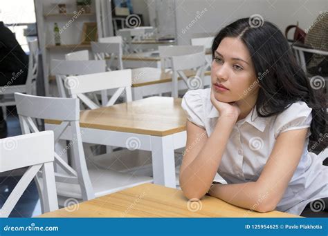 Dreamy Young Woman Posing Inside Stock Image Image Of Brunette