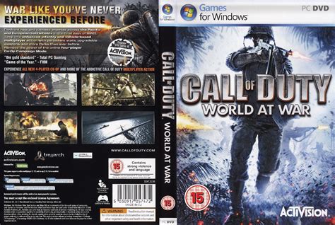 Pc Games Cd Cover Call Of Duty 5 World At War