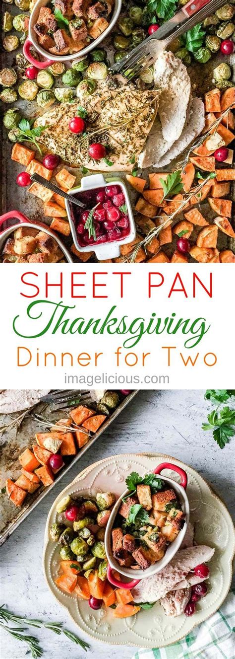 Planning a quiet christmas dinner for two? Sheet Pan Thanksgiving Dinner for Two | Recipe | Thanksgiving dinner for two, Dinner, Dinner for two