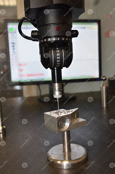 3d Precision Measurement On Machine Quality Control Parts Stock Photo