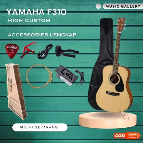 Jual Gitar Guitar Akustik Elektrik Yamaha F310 Eq 7545r Murah Jumbo