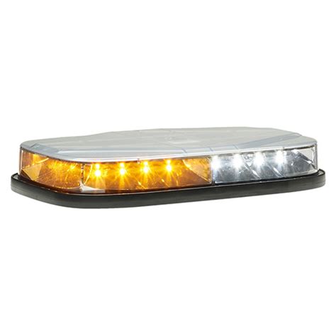 Federal Signal Highlighter Led Micro Mini Lightbar Amberwhite Hl10pc Aw