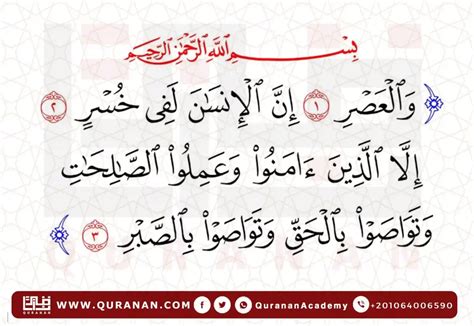 Surah Al Asr Benefits And Lessons Quranan Academy