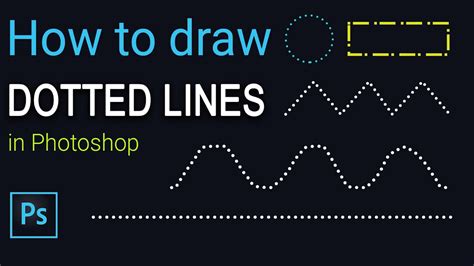 How To Draw Dotted Lines In Photoshop Youtube