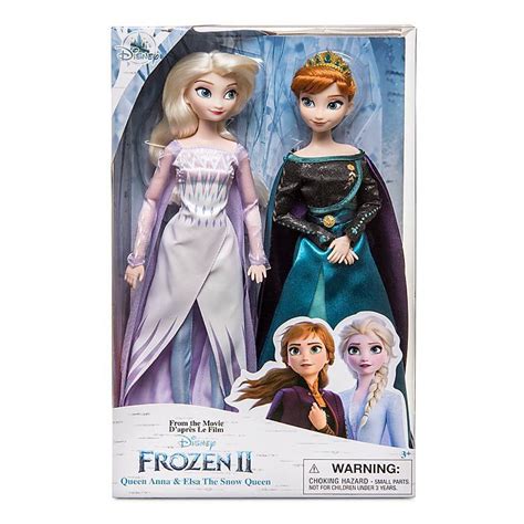 Disney Queen Anna And Snow Queen Elsa Classic Doll Set Frozen 2 New