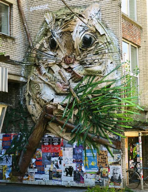 Wild And Scrappy 3d Trash Sculptures Of Animals Pop Up In Urban Spaces
