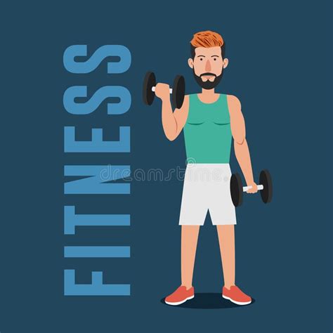 Man Muscular Working Out Stock Illustrations 327 Man Muscular Working