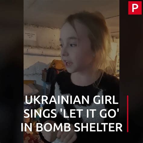 Ukrainian Girl Sings Let It Go In Bomb Shelter Video Recording Seven Year Old Amelia Has