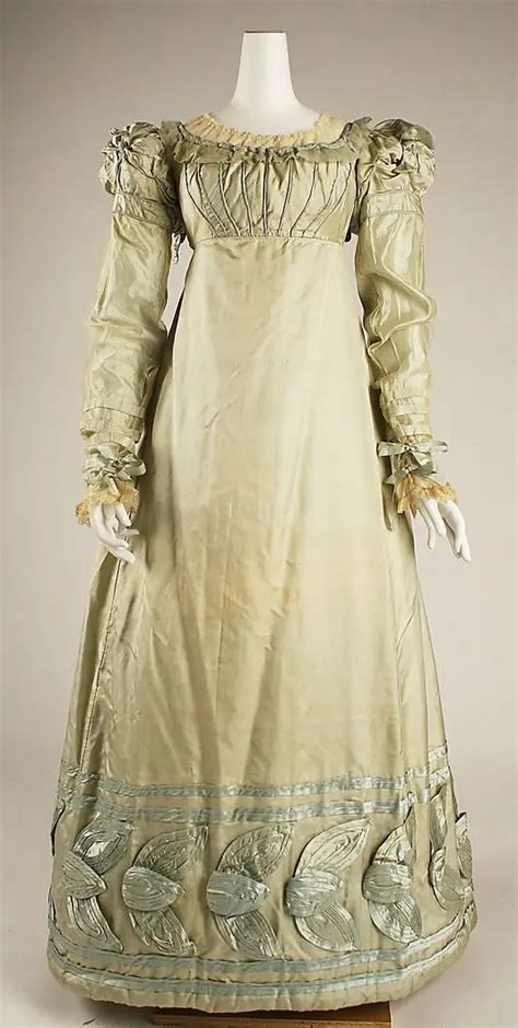 1820 Victorian Dress Satin Dress Civil War Dress Period Dresses In