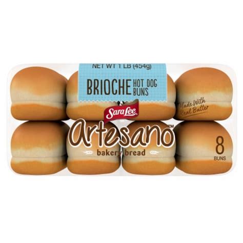 Sara Lee Artesano Brioche Hot Dog Buns 8 Ct Harris Teeter