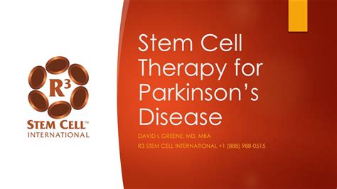 Stem Cell Therapy For Parkinsons Disease At R3 International Youtube