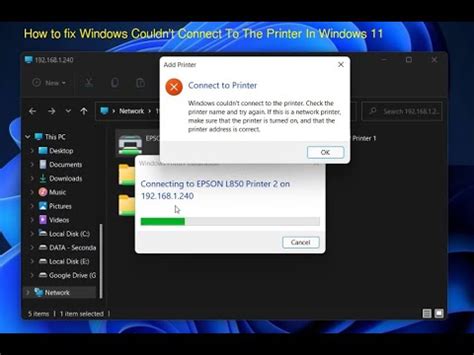 How To Fix Windows Couldn T Connect To The Printer In Windows YouTube