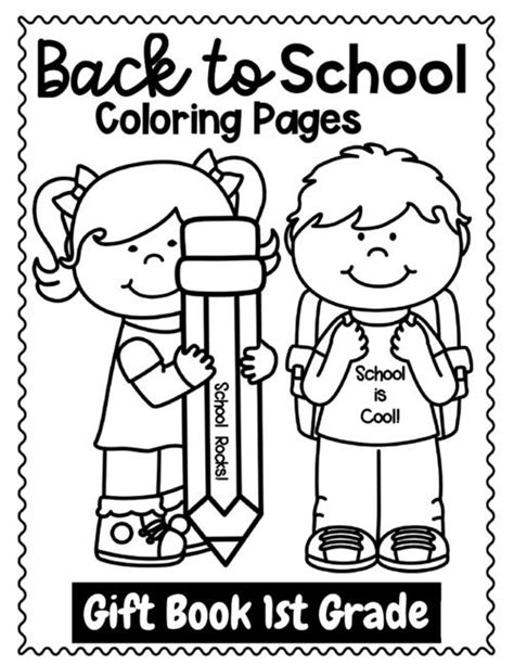 Back To School Coloring Page T Book 1st Grade Welcome Back To