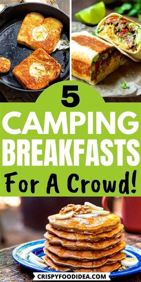 5 Camping Breakfast Ideas Breakfast Recipes Crispyfoodidea In 2021