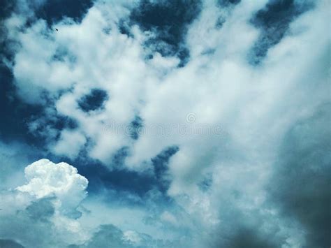 Ice Crystal And Cumulus Clouds In The Sky Stock Photo Image Of Fairy