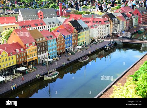 Billund Denmark July 26 2016 Lego Houses Of Nyhavn In Legoland