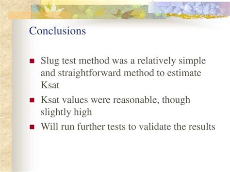 In other words, it answers the why. PPT - Field Estimation of Wetland Soil Saturated Hydraulic ...