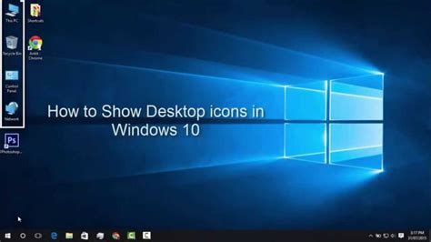 Desktop Icons Windows 10 Windows 10 System Icons Not Showing