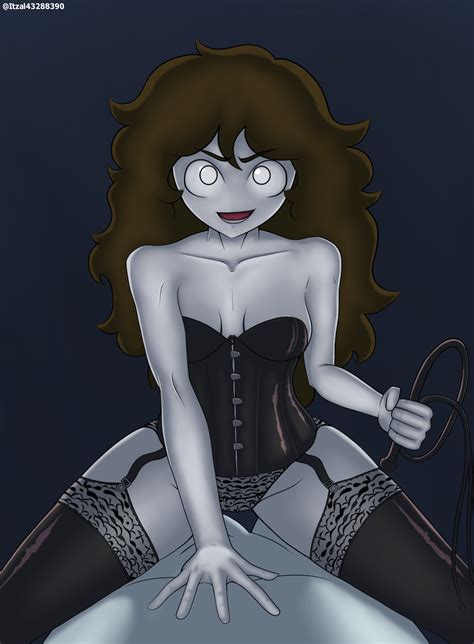 Rule 34 Brown Hair Corset Cowgirl Position Dominatrix Femdom Folklore Hand On Stomach Itzal