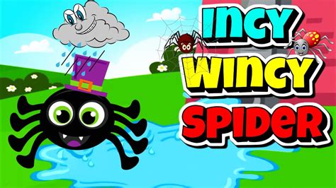 Incy Wincy Spider Climbed Up The Waterspout Youtube
