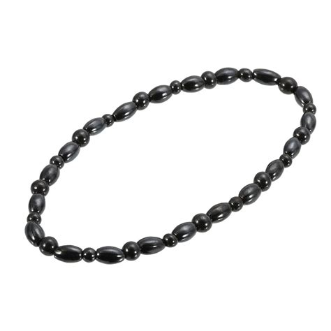 Vintage Black Magnetic Therapy Anklet Shellhard Beads Foot Chain