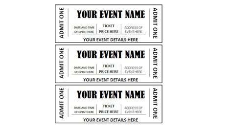 Editable Event Ticket Event Ticket Printables Editable Event Etsy